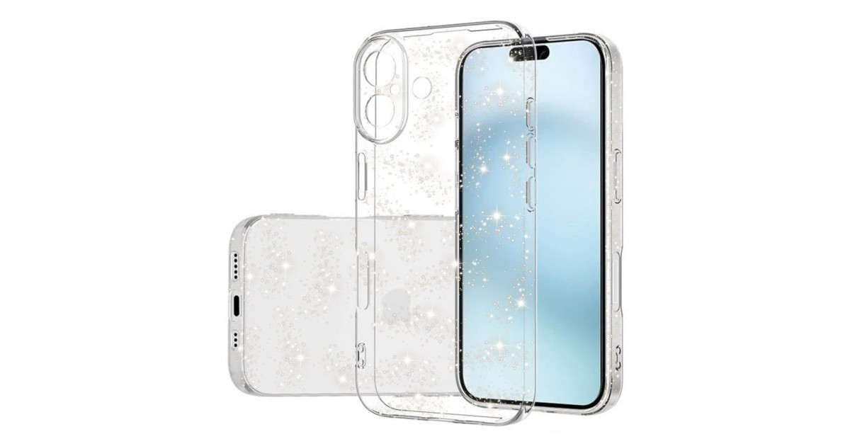 Husa pentru iPhone 16 - Techsuit SparkleSkin Series - Clear