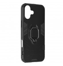 Husa pentru iPhone 16 - Armor Ring Hybrid - Neagra