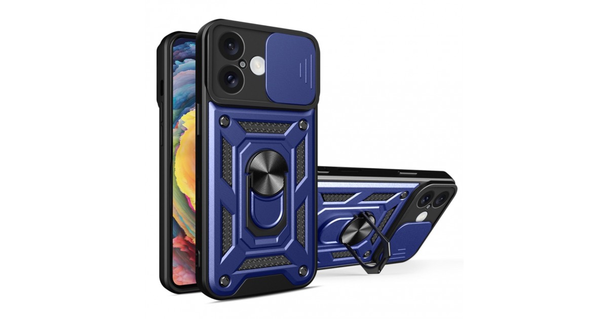 Husa pentru iPhone 16 - Techsuit CamShield Series - Albastra