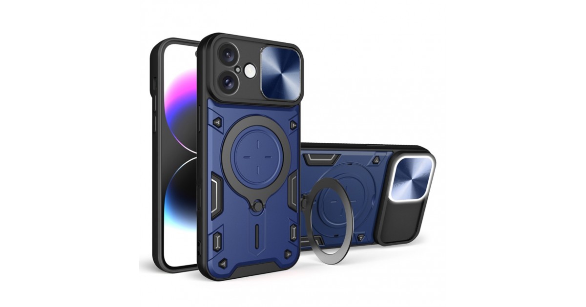 Husa pentru iPhone 16 - Techsuit CamGuard Pro - Albastra