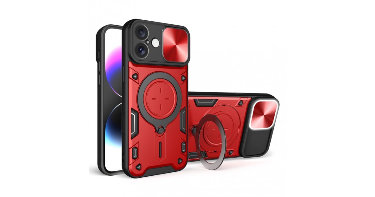 Husa pentru iPhone 16 - Techsuit CamGuard Pro - Rosie