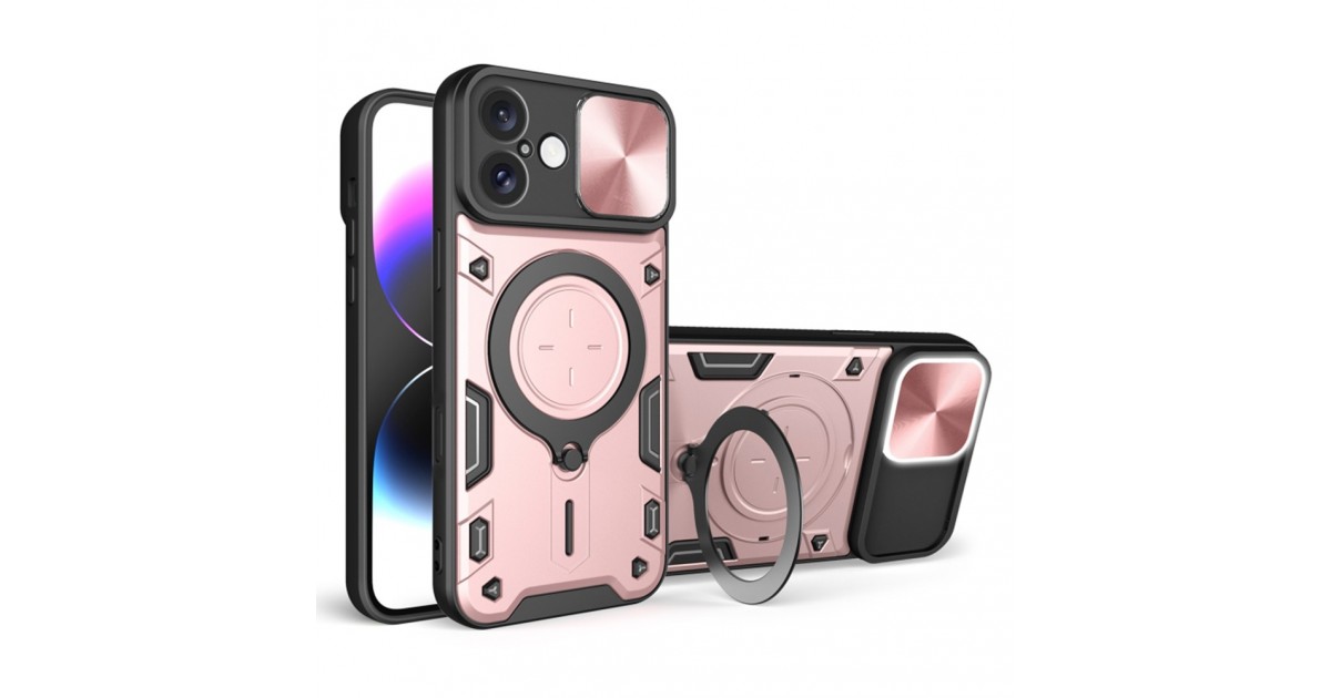 Husa pentru iPhone 16 - Techsuit CamGuard Pro - Rose Gold