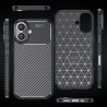 Husa pentru iPhone 16 - Techsuit CarbonFiber - Neagra