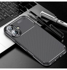 Husa pentru iPhone 16 - Techsuit CarbonFiber - Neagra