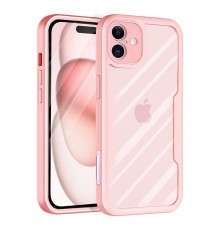 [PACHET 360] - Husa ColorVerse 360 + Folie de protectie -  iPhone 16  - Roz