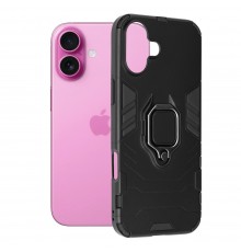 Husa pentru iPhone 16 Plus - Techsuit SoftFlex - Neagra