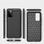 Husa Tpu Carbon Fibre pentru Samsung Galaxy S20 FE / Galaxy S20 FE 5G, Neagra