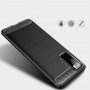 Husa Tpu Carbon Fibre pentru Samsung Galaxy S20 FE / Galaxy S20 FE 5G, Neagra