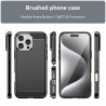 Husa pentru iPhone 16 Pro - Techsuit Carbon Silicone - Neagra