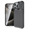 Husa pentru iPhone 16 Pro - Techsuit CarbonFiber - Neagra