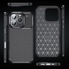 Husa pentru iPhone 16 Pro - Techsuit CarbonFiber - Neagra