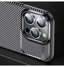 Husa pentru iPhone 16 Pro - Techsuit CarbonFiber - Neagra