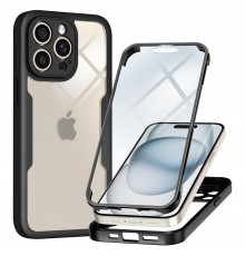 Husa pentru iPhone 16 Pro - ESR Classic Hybrid HaloLock Kickstand - Clear Neagra