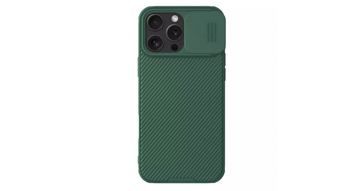 Husa pentru iPhone 16 Pro - Nillkin CamShield Pro - Verde