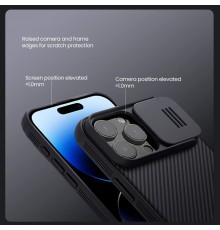 Husa pentru iPhone 16 Pro - Nillkin CamShield Pro - Albastra