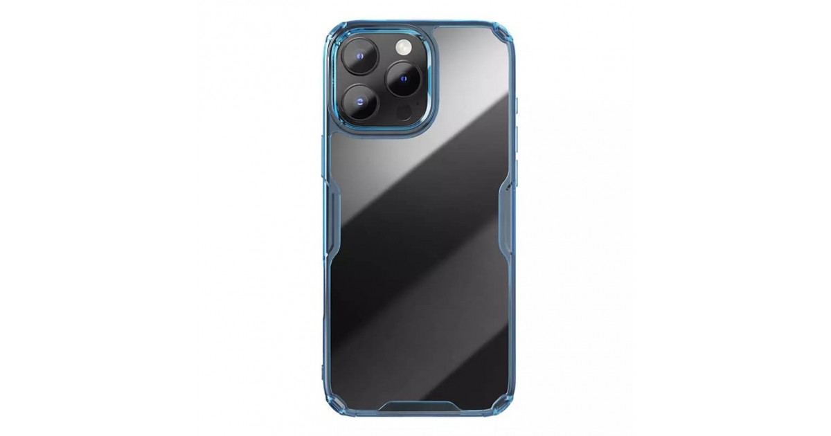 Husa pentru iPhone 16 Pro - Nillkin Nature TPU Pro Case - Albastra