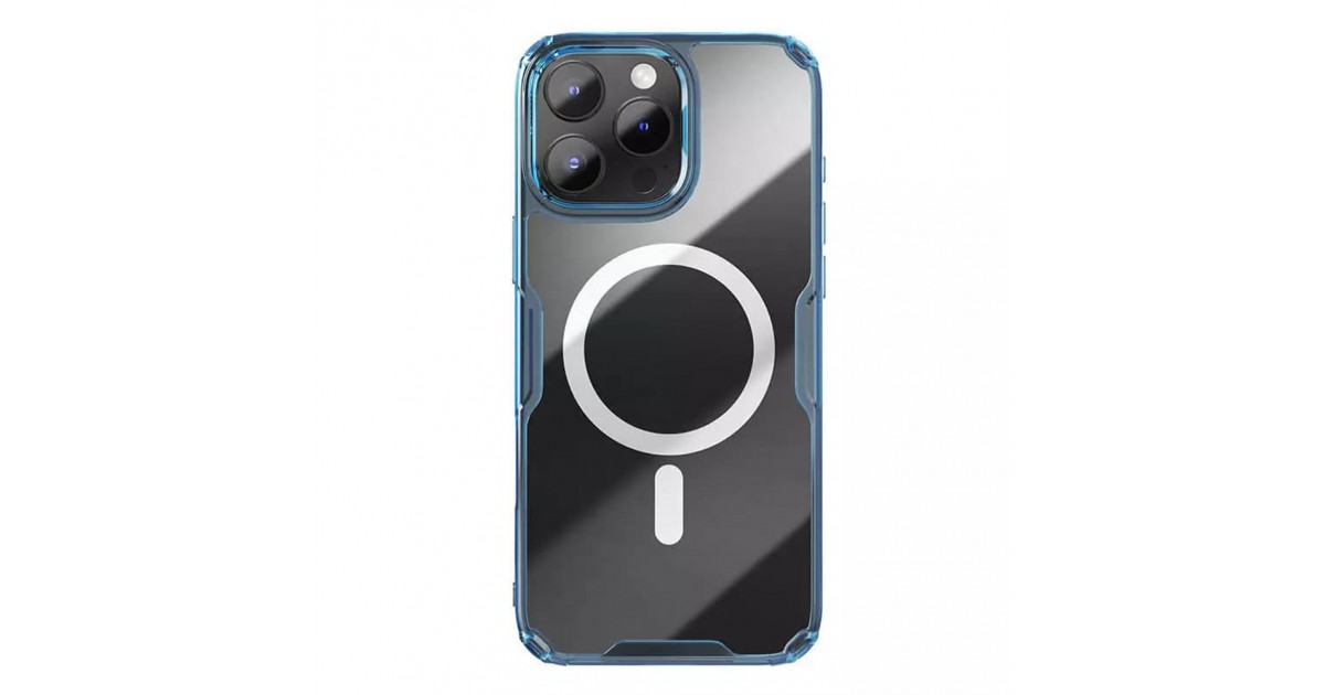 Husa pentru iPhone 16 Pro - Nillkin Nature TPU Pro Magnetic Case - Albastra