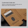 Husa pentru iPhone 16 Pro - Nillkin Qin Prop Leather Case - Maro