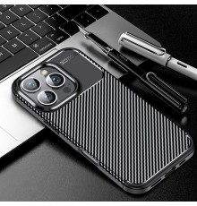 Husa pentru iPhone 16 Pro Max - Techsuit CarbonFiber - Neagra