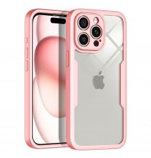 [PACHET 360] - Husa ColorVerse 360 + Folie de protectie -  iPhone 16 Pro Max  - Roz