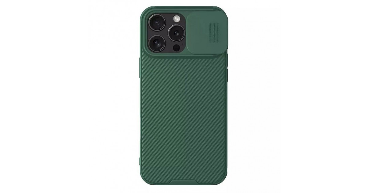 Husa pentru iPhone 16 Pro Max - Nillkin CamShield Pro - Verde