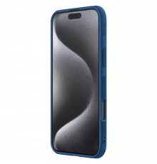 Husa pentru iPhone 16 Pro Max - Nillkin Super Frosted Shield Pro - Albastra