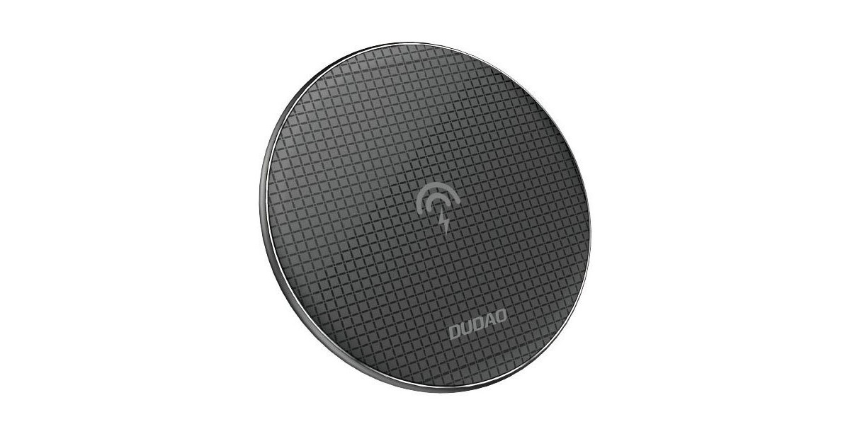 Incarcator Wireless Inductie Pad pentru Telefon Qi 10W Ultra Subtire Dudao Stylish, Negru