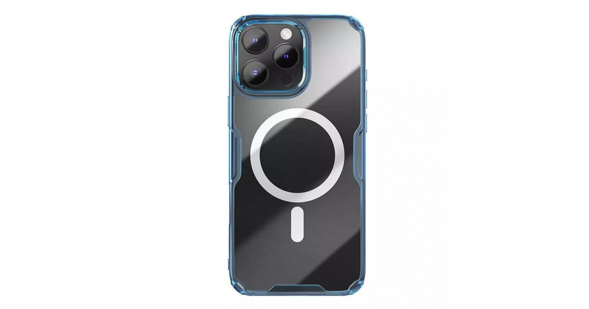 Husa pentru iPhone 16 Pro Max - Nillkin Nature TPU Pro Magnetic Case - Albastra