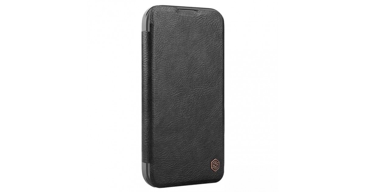 Husa pentru iPhone 16 Pro Max - Nillkin Qin Prop Leather Case - Neagra