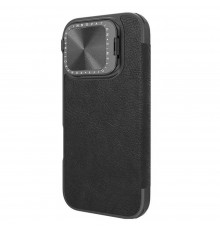 Husa pentru iPhone 16 Pro Max - Nillkin Qin Prop Leather Case - Neagra