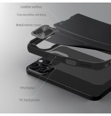 Husa pentru iPhone 16 Pro Max - Nillkin Qin Prop Leather Case - Neagra