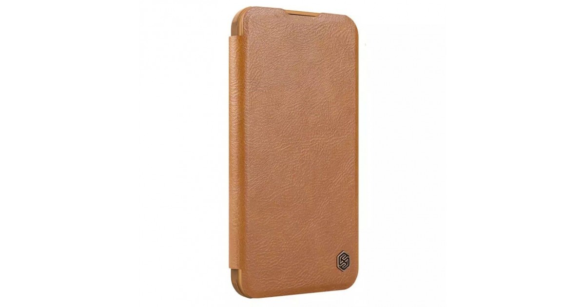 Husa pentru iPhone 16 Pro Max - Nillkin Qin Prop Leather Case - Maro