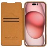 Husa pentru iPhone 16 Pro Max - Nillkin Qin Prop Leather Case - Maro