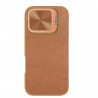 Husa pentru iPhone 16 Pro Max - Nillkin Qin Prop Leather Case - Maro