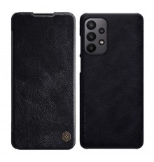 Husa pentru iPhone 16 Pro Max - Nillkin Qin Prop Plain Leather Case - Neagra