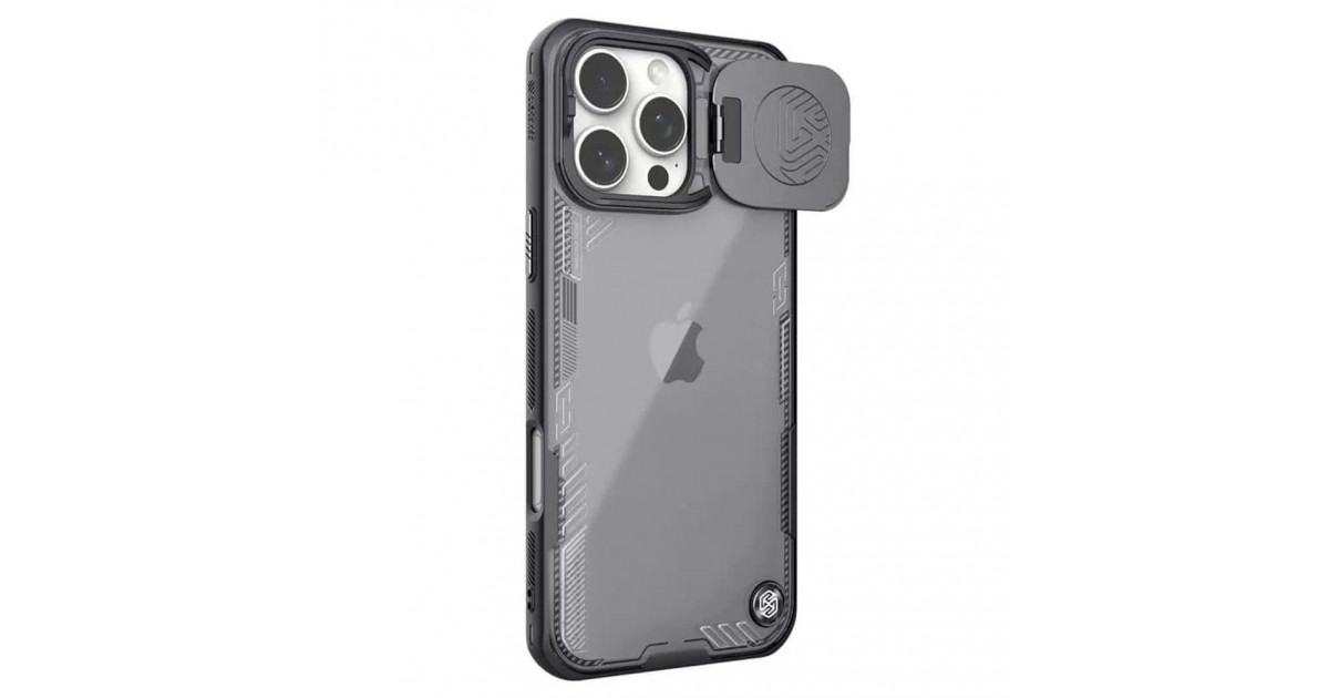 Husa pentru iPhone 16 Pro Max - Nillkin Iceblade Prop (without Camera Cutout) - Neagra