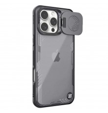 Husa pentru iPhone 16 Pro Max - Nillkin Lens Wing Magnetic - Dark Mov