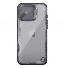 Husa pentru iPhone 16 Pro Max - Nillkin Iceblade Prop (without Camera Cutout) - Neagra