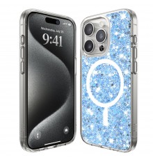 Husa pentru iPhone 16 Pro - Techsuit Luxury Crystal MagSafe - Rosie