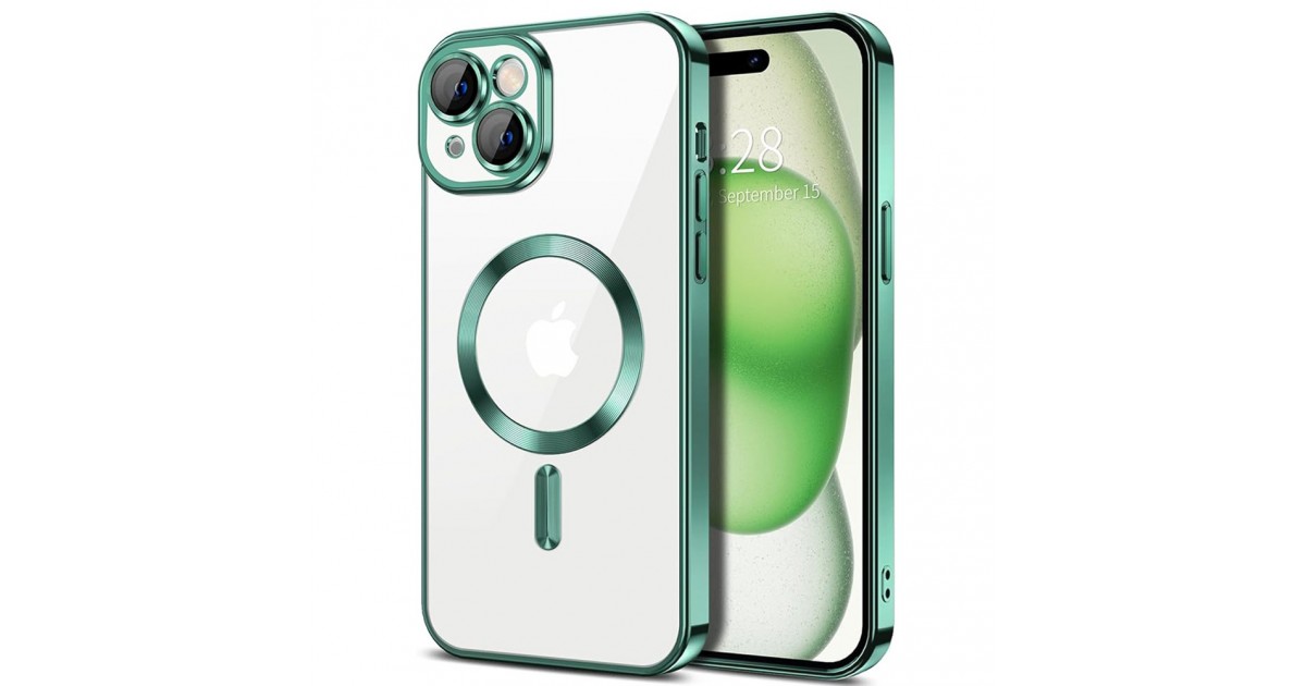 Husa pentru iPhone 16 - Techsuit Luxury Crystal MagSafe - Light Verde