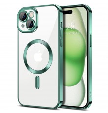 Husa pentru iPhone 16 - Techsuit Luxury Crystal MagSafe - Light Verde