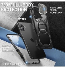 Husa pentru iPhone 16 + Folie - I-Blason Armorbox - Neagra