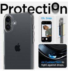 Husa pentru iPhone 16 - Spigen Ultra Hybrid - Clear