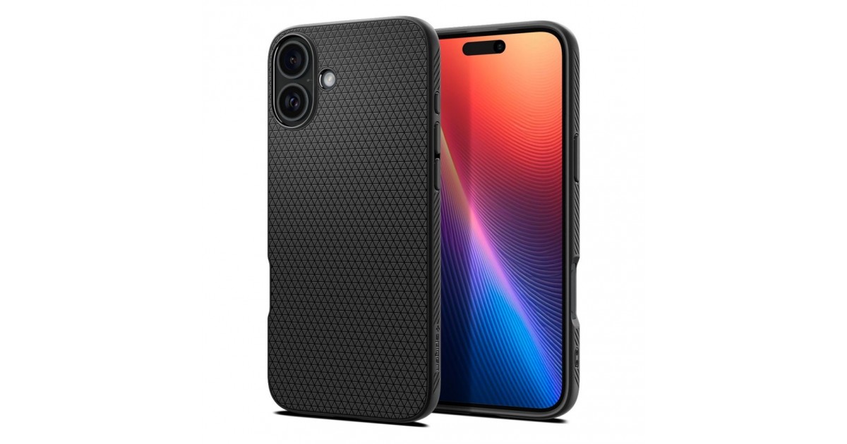 Husa pentru iPhone 16 Plus - Spigen Liquid Air - Matte Neagra