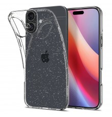 Huse pentru iPhone 16 Plus - Spigen Liquid Crystal Glitter - Crystal Quartz