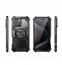 Husa pentru iPhone 16 Pro + Folie - I-Blason Armorbox - Neagra