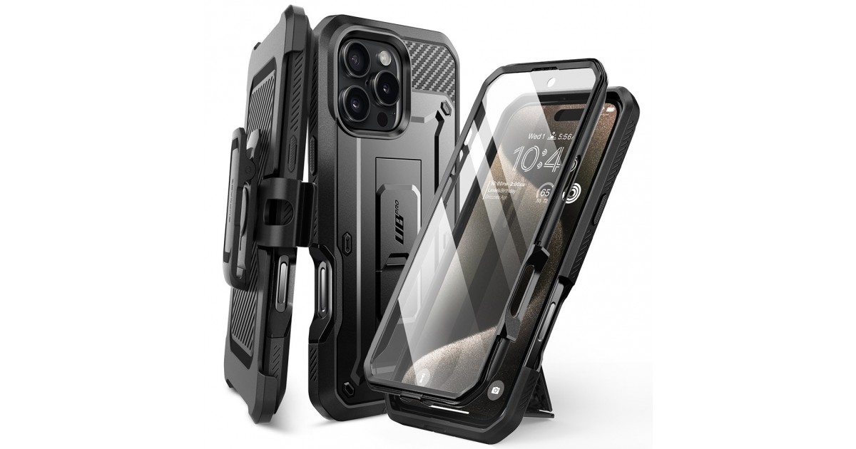 Husa pentru iPhone 16 Pro - Supcase Unicorn Beetle Pro - Neagra