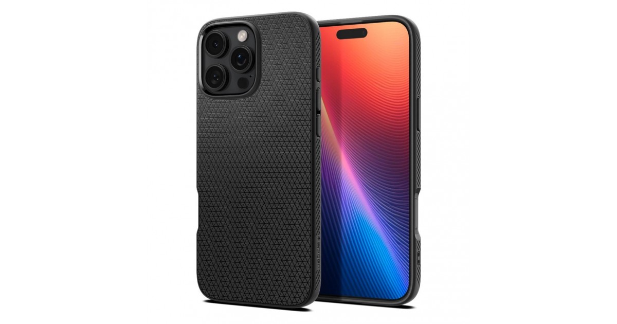 Husa pentru iPhone 16 Pro - Spigen Liquid Air - Matte Neagra