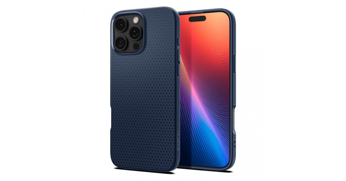 Husa pentru iPhone 16 Pro - Spigen Liquid Air - Navy Albastra