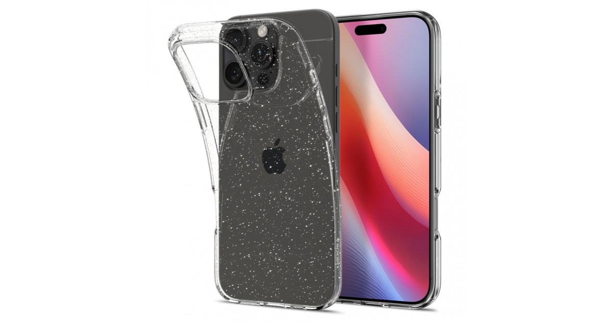 Huse pentru iPhone 16 Pro - Spigen Liquid Crystal Glitter - Crystal Quartz